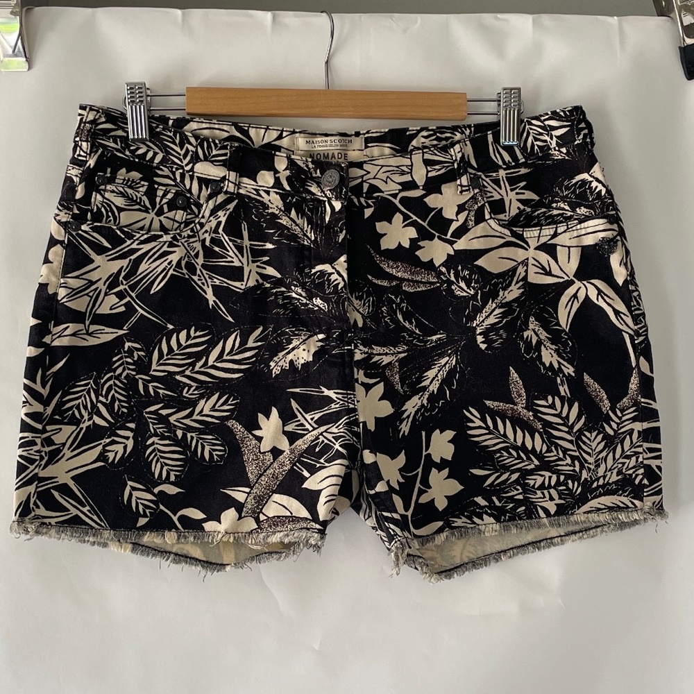 Scotch & Soda  Printed Pattern Denim Shorts sz 31